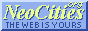 a button with a text saying 'NeoCities the web is yours'