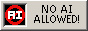 a button with a text saying 'No AI allowed'