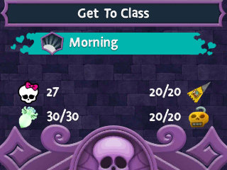 A screen that shows the number of collected objects. Next to the spider icon, the text reads '30/30'. Next to the flag icon the text reads '20/20', as well as next to the locker lock icon.