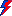 An icon depicting two thunderbolts. One is dark-blue and next to it, to the right, is a bright-red thunderbolt. Both bolts have the same shape and there is no space between them, they complete eachother like two puzzle-pieces. The look of the icon is inspired by David Bowie.