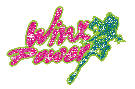 Text saying 'Winx Power' with a green silhouette of Bloom
